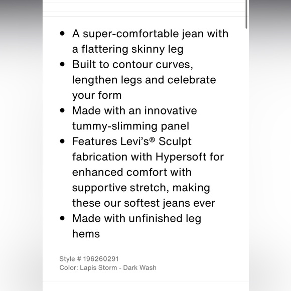 311 SHAPING SKINNY WOMEN'S JEANS 26 - Picture 2 of 3